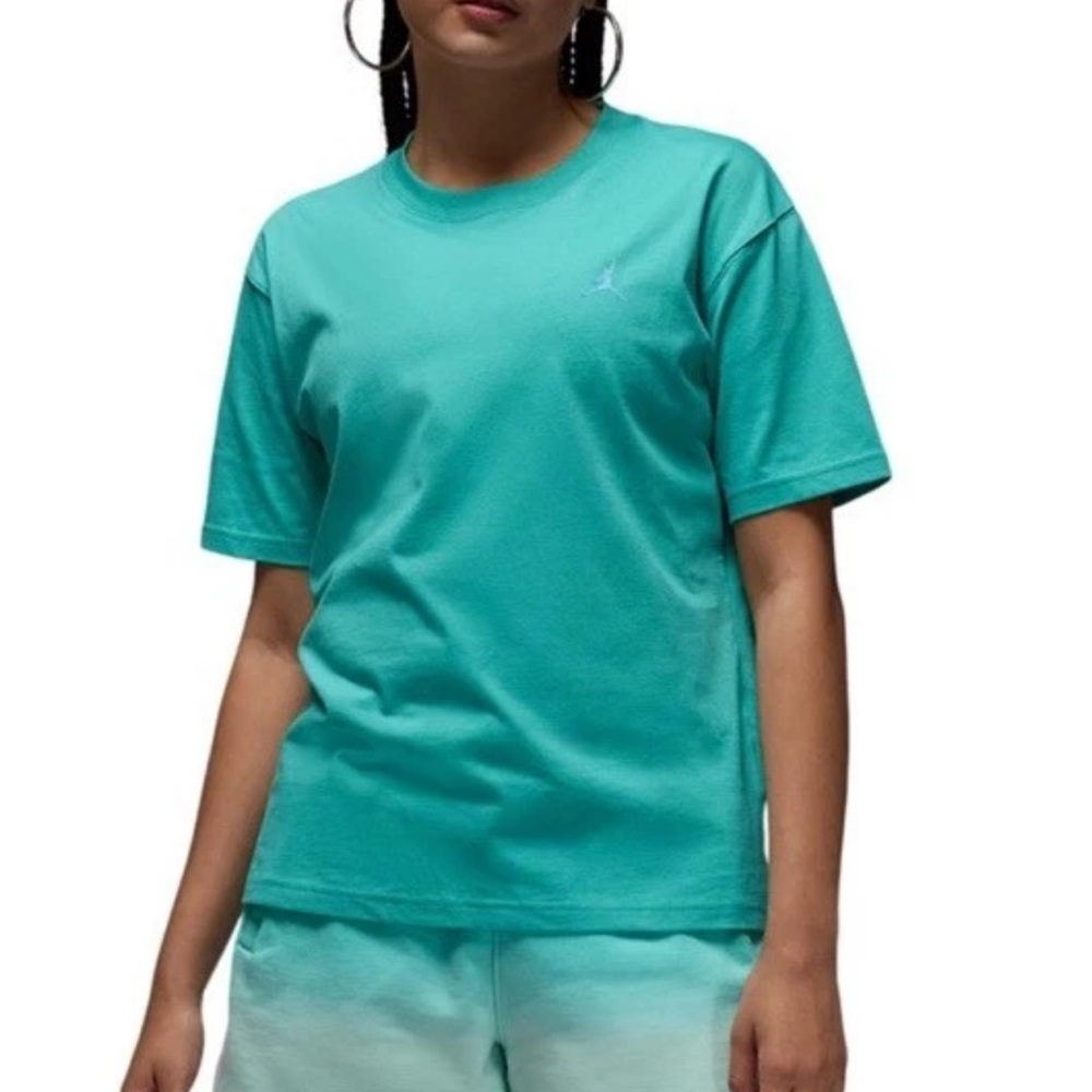 Jordan Teal Crew Neck Tee Size Medium